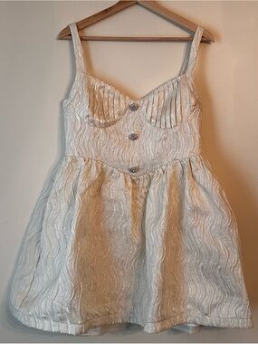 NWT Lulus Ivory Textured Dress